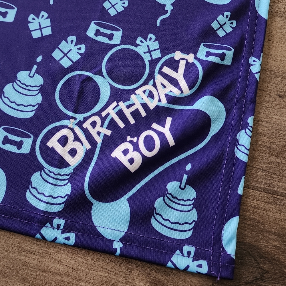Dog Birthday Boy Welcome To My Party Bandana OSFM - Picture 5 of 13